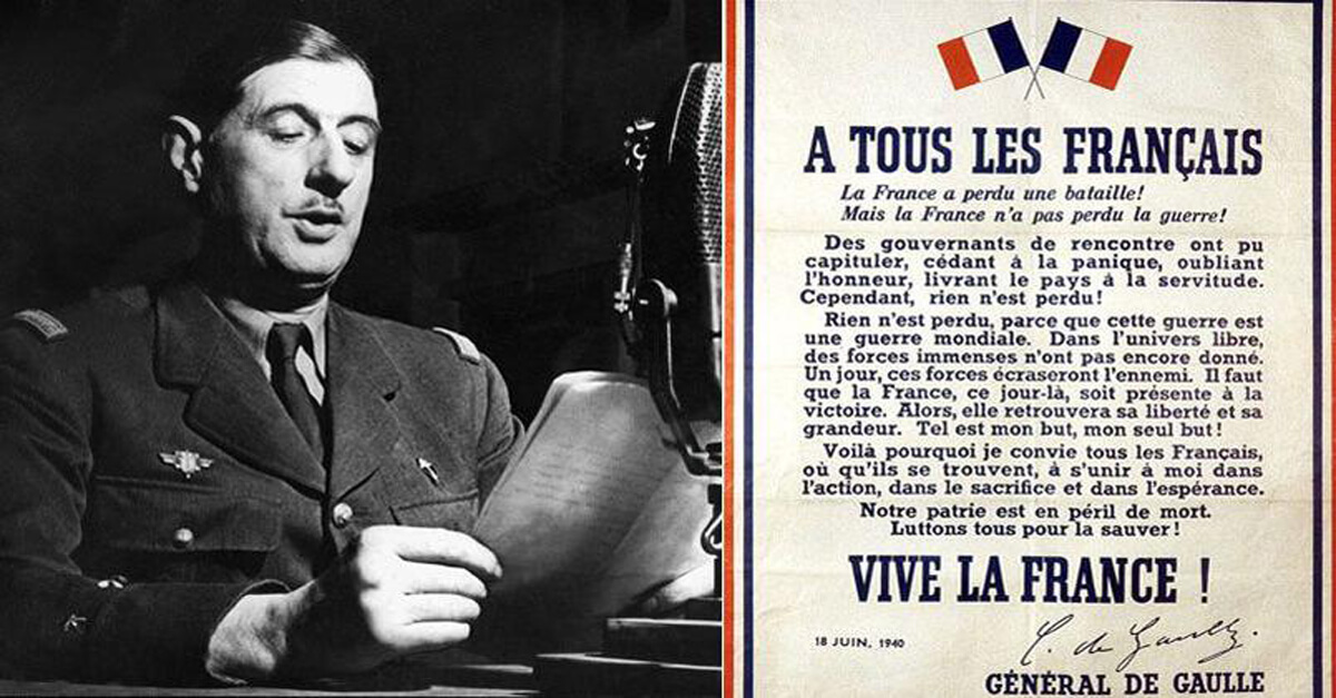 Le Général de Gaulle, patriote et premier des souverainistes, ou l’Europe gaullienne