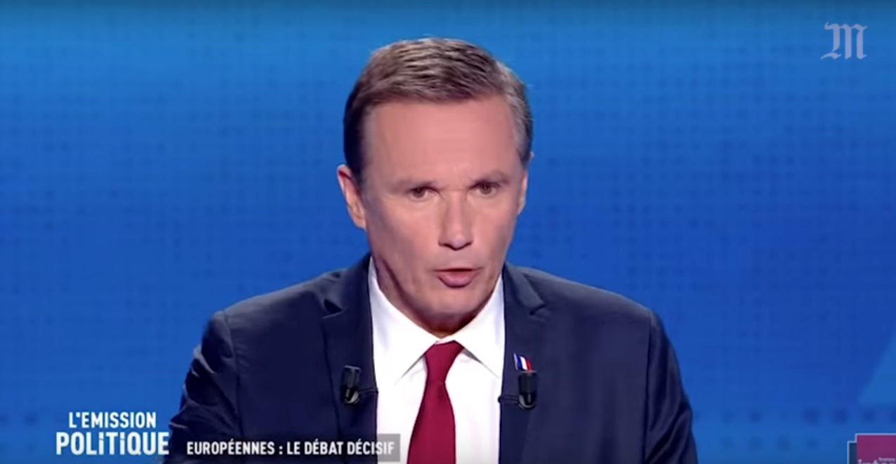 L'Emission Politique - Nicolas Dupont-Aignan invité du débat des Européennes sur France 2
